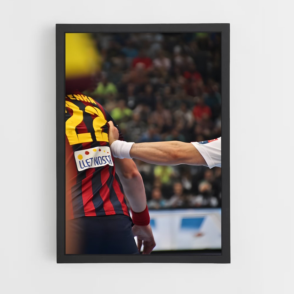 Poster Le Duel Énergique – affiche Handball (vue 2)